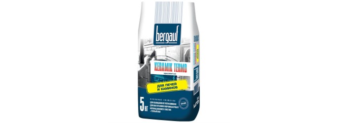 Клей для облицовки печей и каминов BERGAUF Keramik Termo 