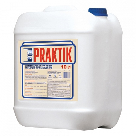 Грунтовка глубокого проникновения BERGAUF Praktik 10 л Грунтовка глубокого проникновения BERGAUF Praktik 10 л
