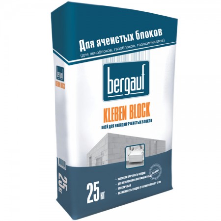 Клей для ячеистых блоков BERGAUF Kleben Block Клей для ячеистых блоков BERGAUF Kleben Block