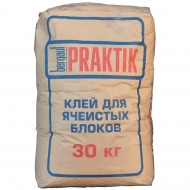 Клей для ячеистых блоков BERGAUF Praktik Winter 30 кг