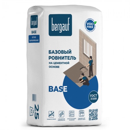 Ровнитель для пола базовый BERGAUF Base 25 кг Ровнитель для пола базовый BERGAUF Base 25 кг