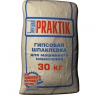 Шпатлевка гипсовая BERGAUF Praktik белая ручного и машинного нанесения 30 кг