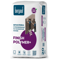 Шпатлевка полимерная финишная BERGAUF Finish Polymer+ 20 кг